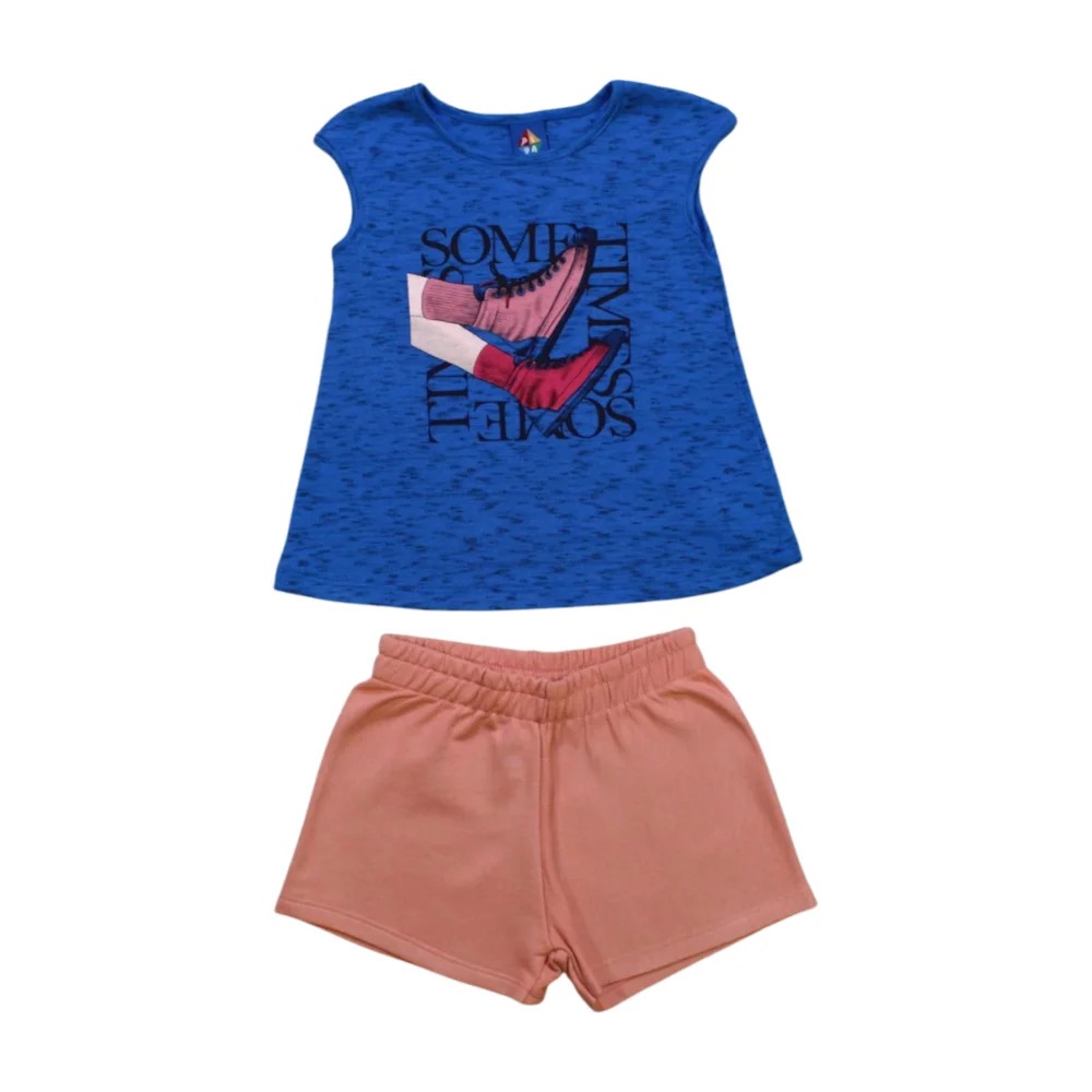 Conjunto Feminino Blusa e Shorts Estampas Sortidas 9000866 – Pipa
