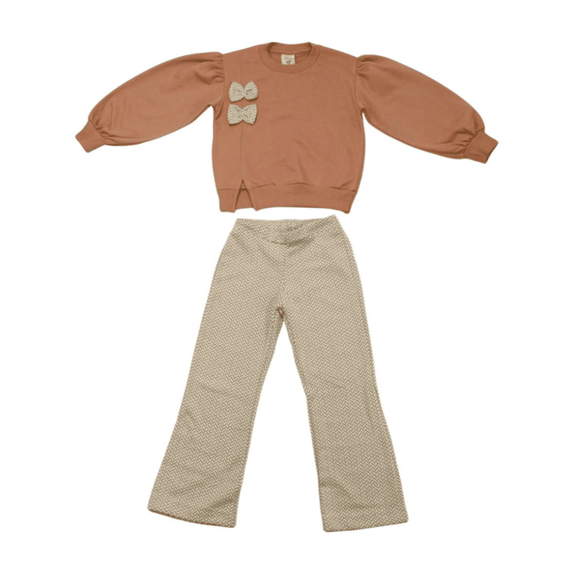 Conjunto Longo Feminino Blusão Laço e Legging 37020 – Angerô