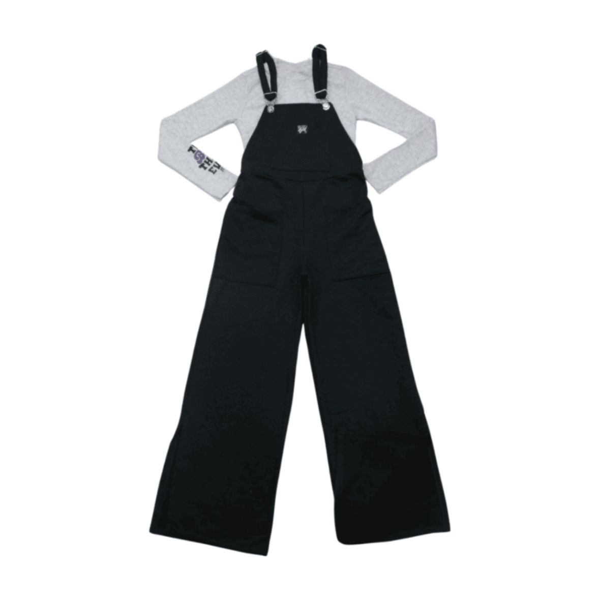 Jardineira Moletom com Blusa Canelada 2500 – itgirl