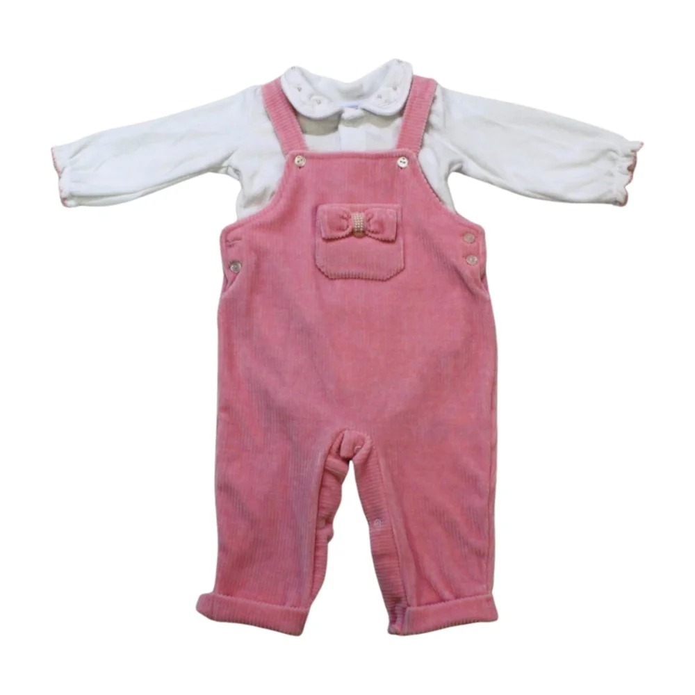 Macacão em Plush com Colan Manga Longa 11100022 – Aconchego do Bebê