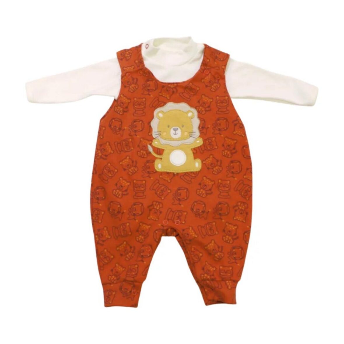 Macacão Suedine Longo Masculino Estampado 1303 – Nilly  Baby