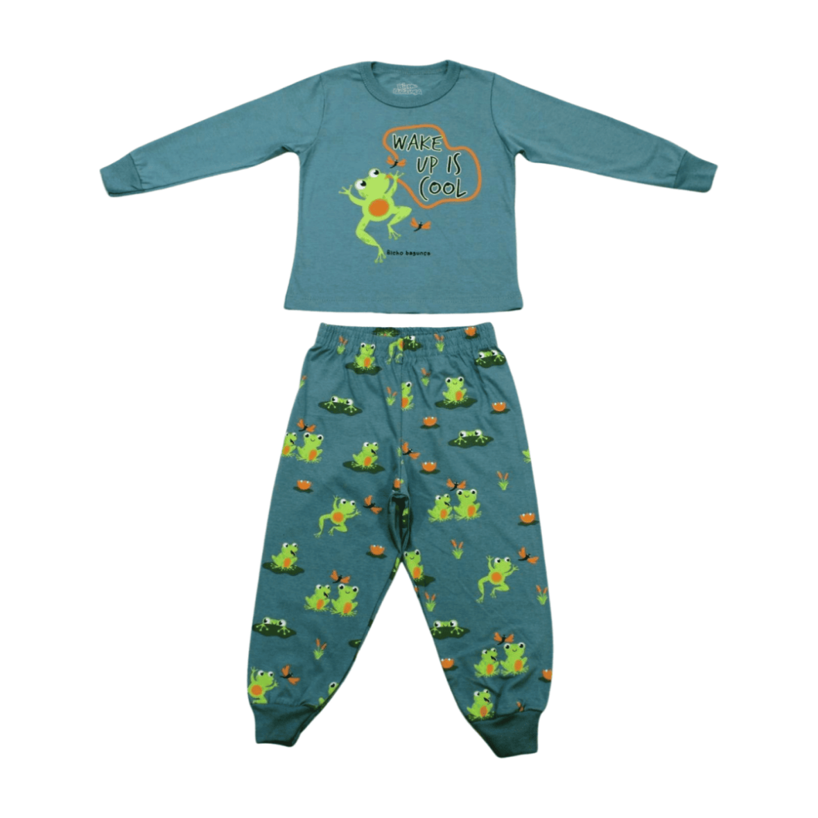 Pijama Malha Longo Estampa Sapos Brilha no Escuro 9274 – Bicho Bagunça