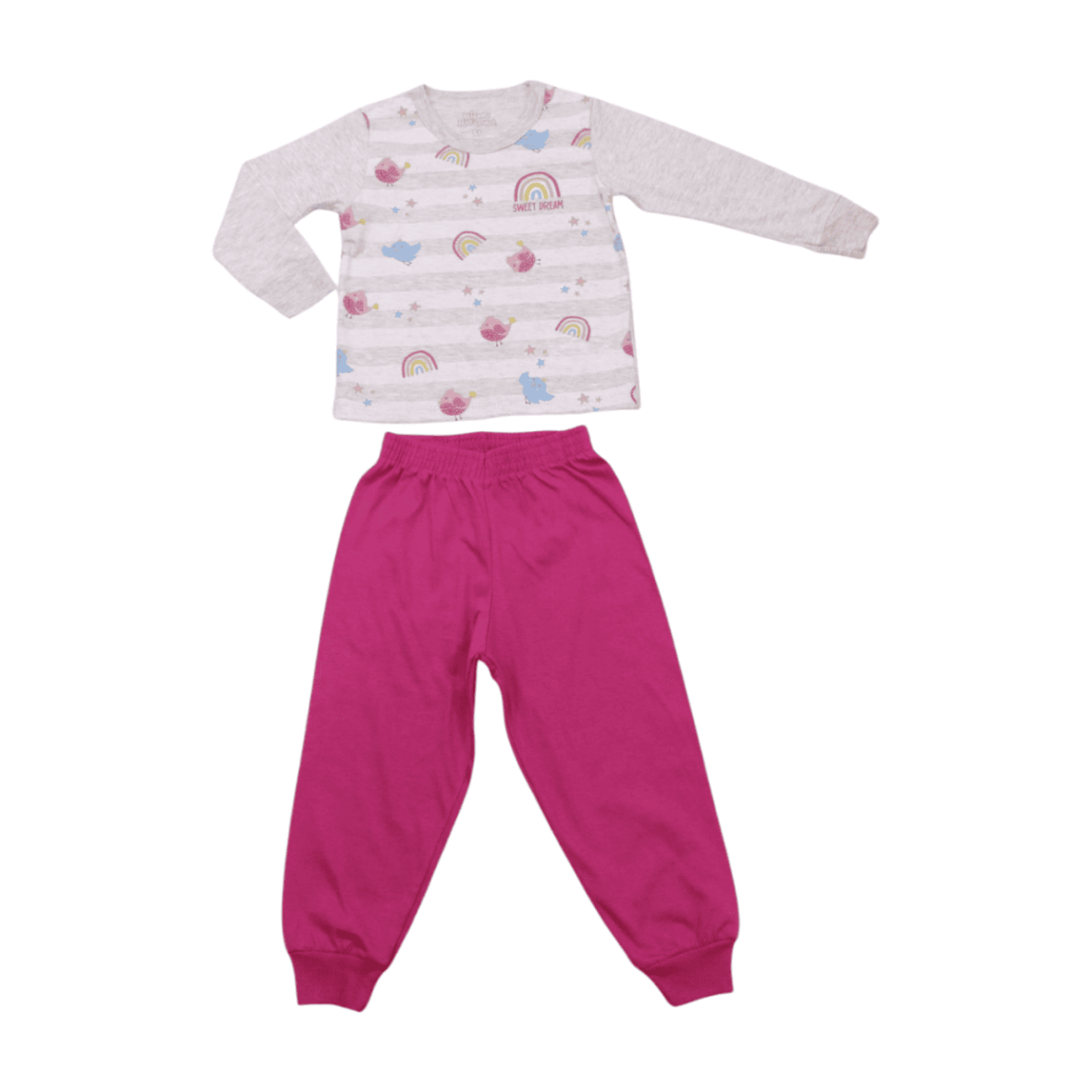 Pijama Malha Longo Estampa Sweet Brilha no Escuro 9271 – Bicho Bagunça