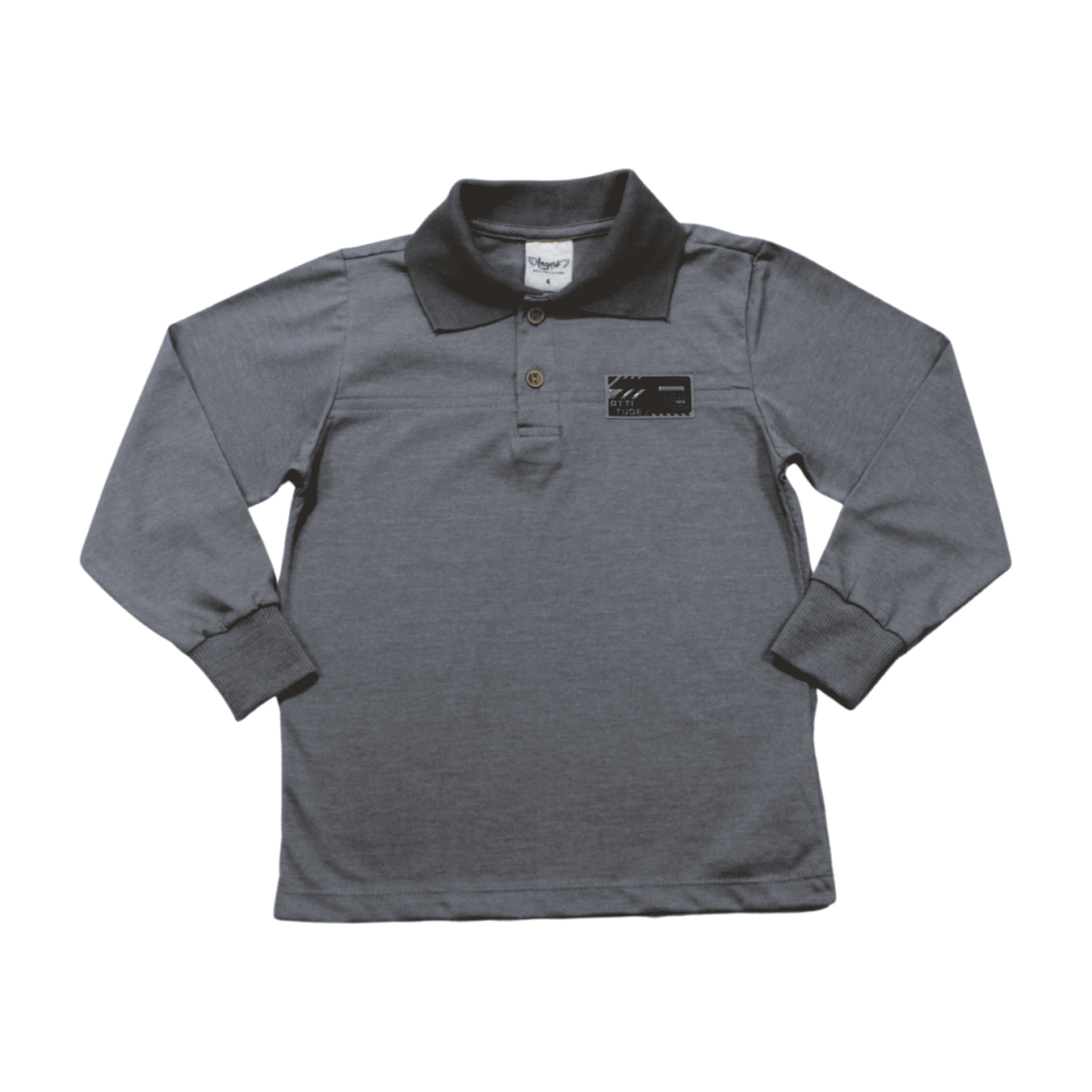 Polo Manga Longa com Aplique 21521 – Angerô