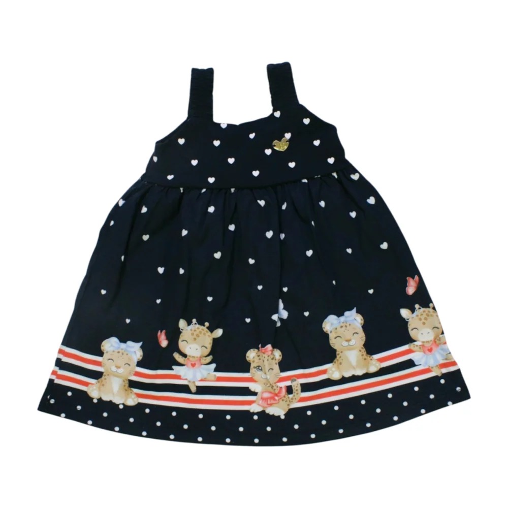 Vestido Alça Estampado Corações 11409 – Kaiani