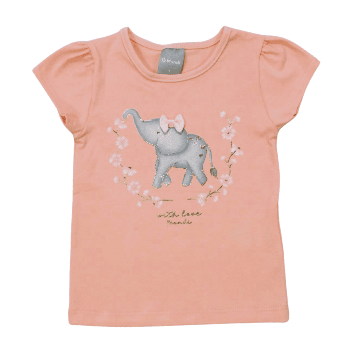 Blusa Manga Curta Estampa Elefante 26433 - Brandili Mundi