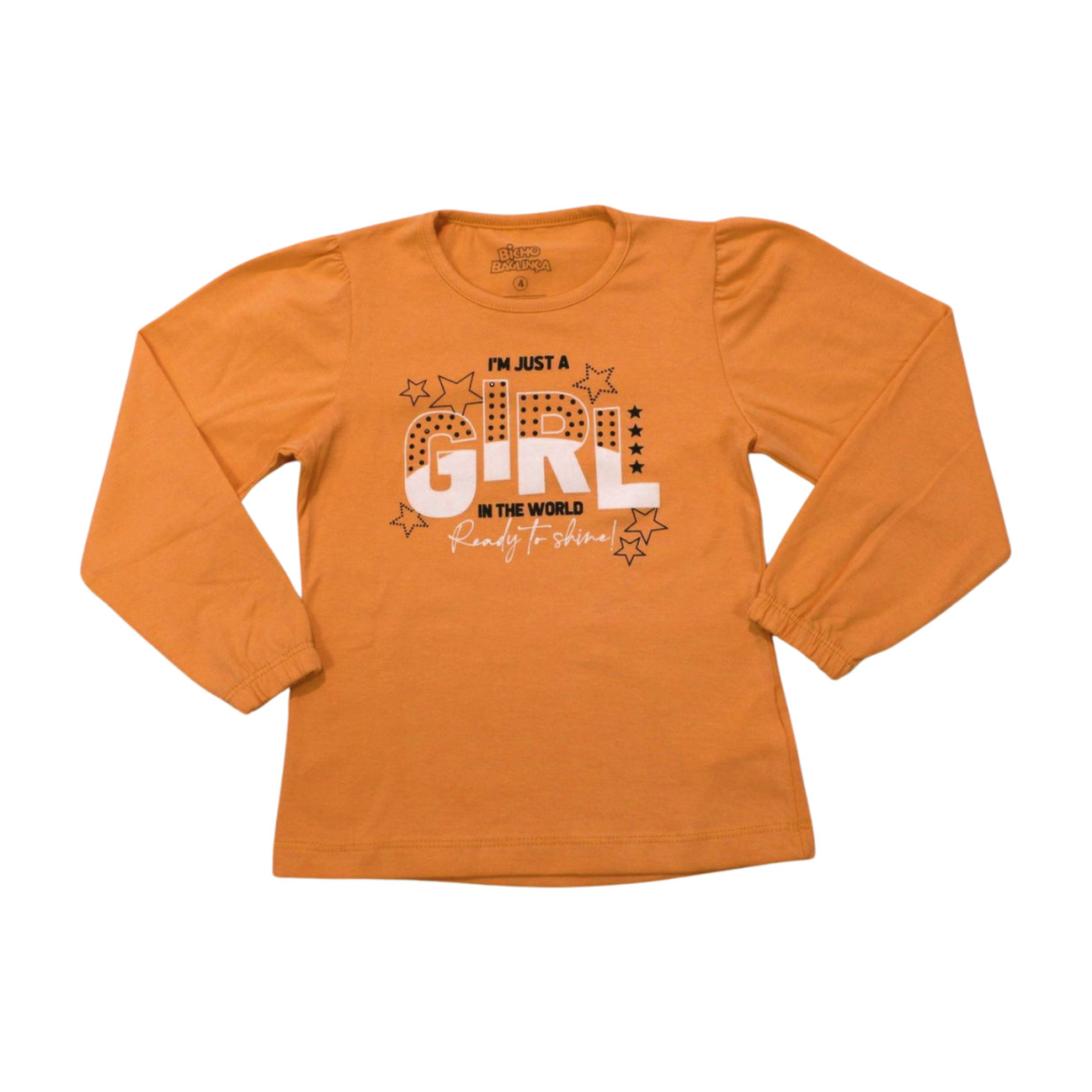 Blusa Manga Longa Estampa Girls com Strass 3302 - Bicho Bagunça