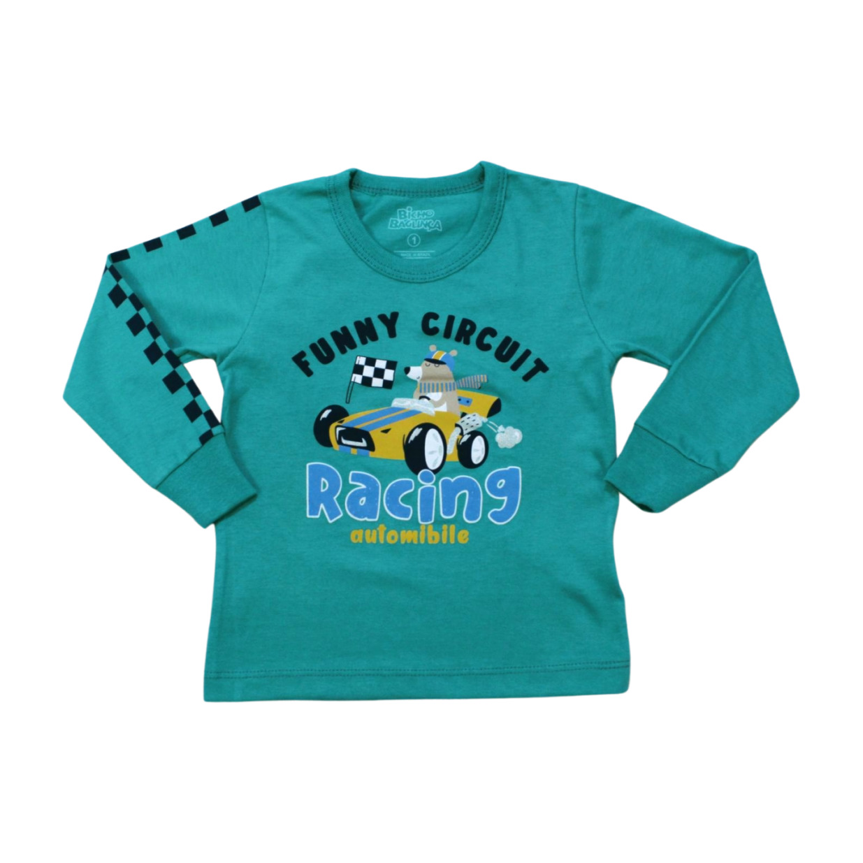 Camiseta Manga Longa Estampa Rancing 2291 - Bicho Bagunça