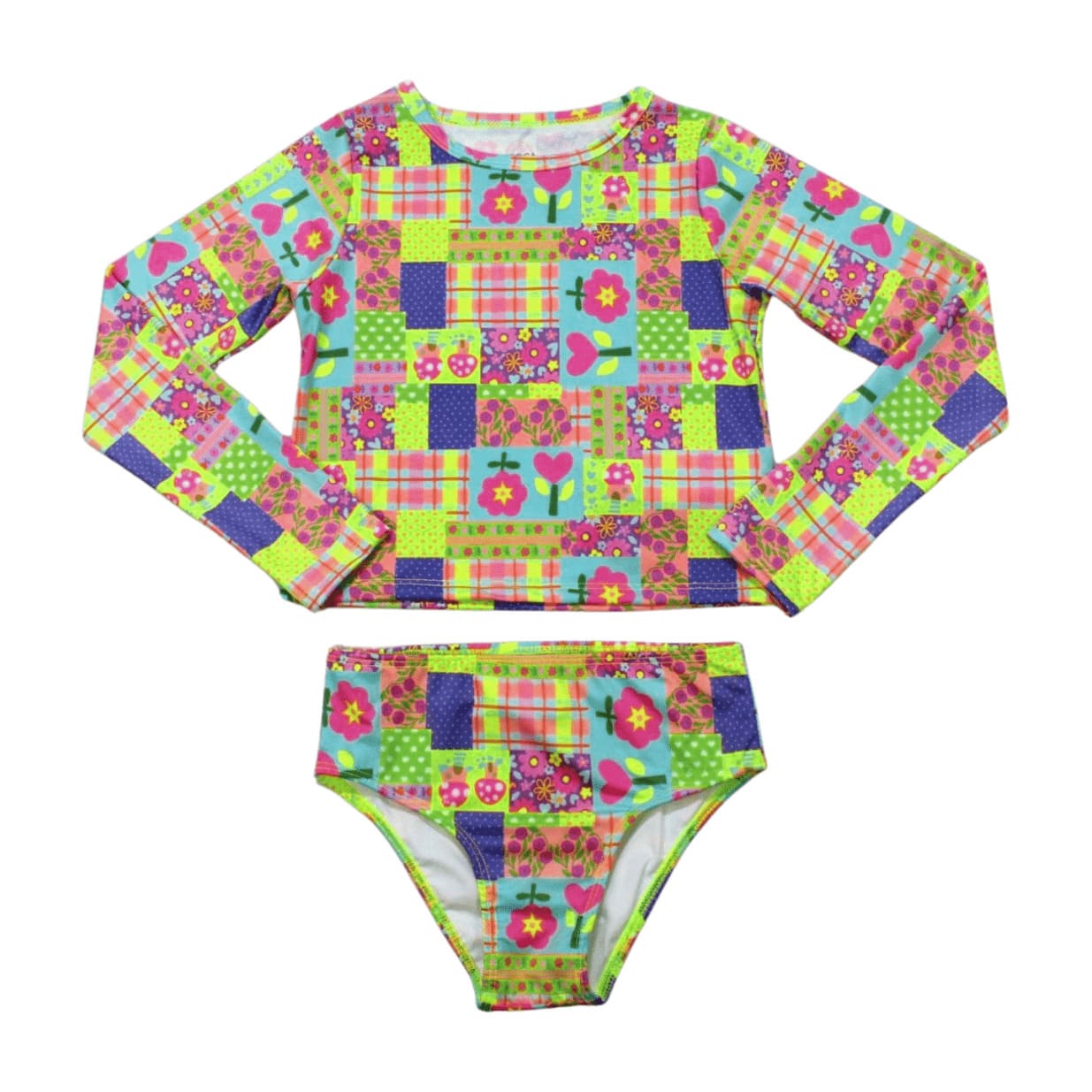 Conjunto Biquini Blusa Térmica e Calcinha Estampado Flores 43657 - Boca Grande