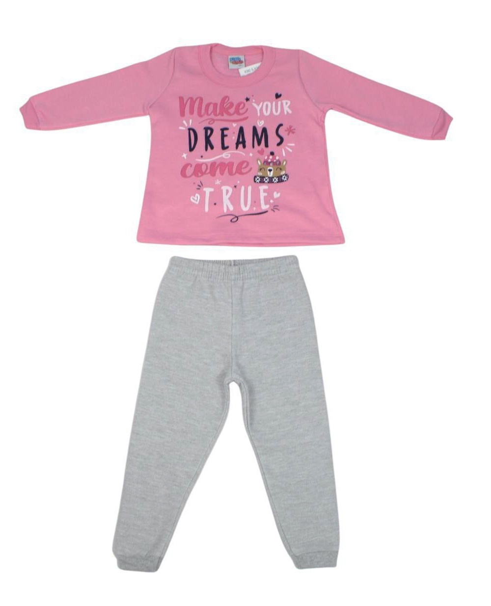 Conjunto Moletom Feminino Estampado Dreams 08069 - Kiko