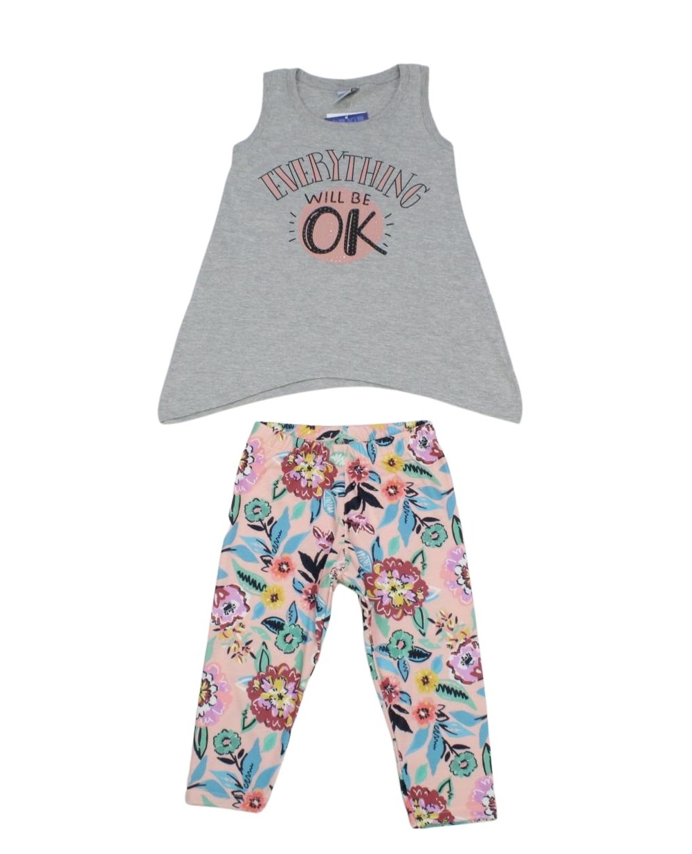 Conjunto Feminino Blusa e Capri Estampa Floral 8895 - Kiko