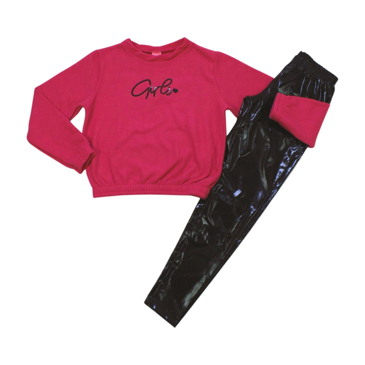 Conjunto Blusa Soft Girls e Legging Cirrê 57017 - Kamylus