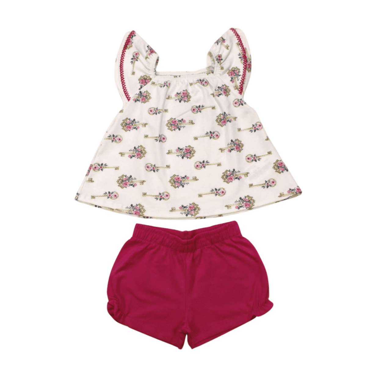 Conjunto Feminino Blusa Estampada Chaves e Shorts 2000421 - Milon
