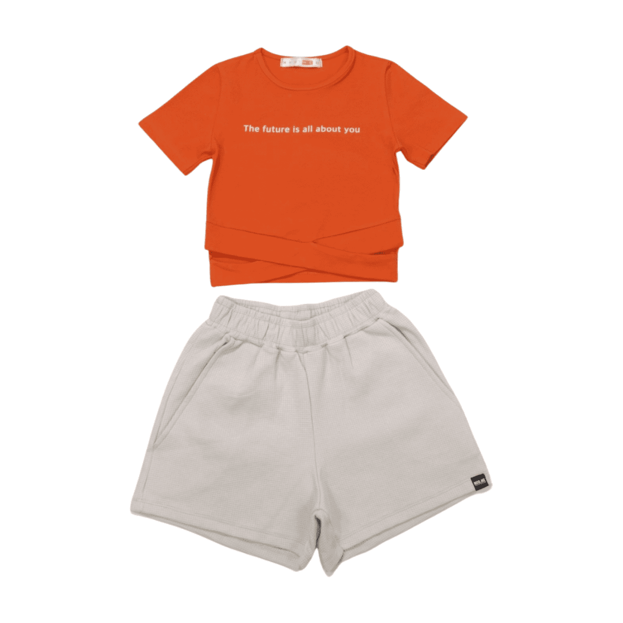 Conjunto Feminino Blusa Transpassada e Shorts Moletinho 23344 - Modme