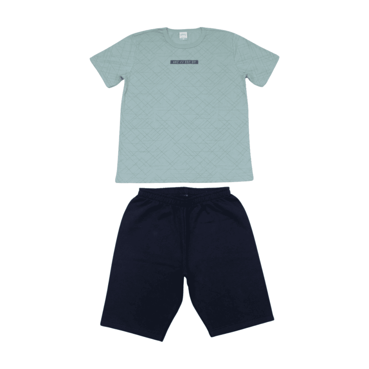 Conjunto Masculino Camiseta e Bermuda Moletinho 19260 - Alakazoo