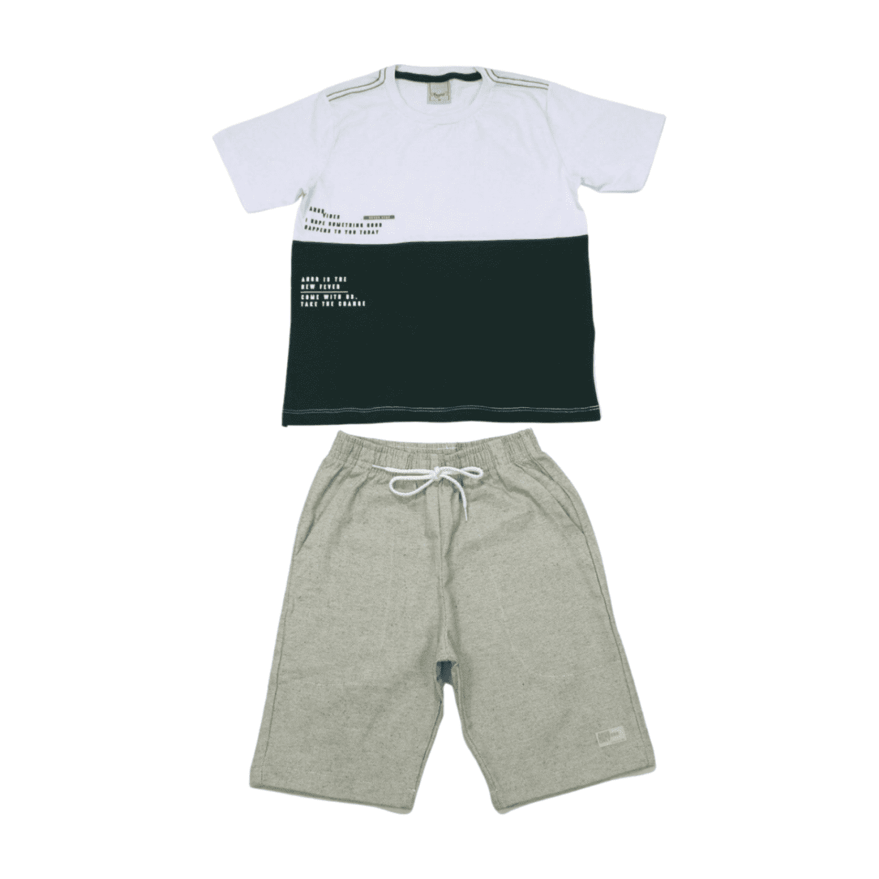 Conjunto Masculino Camiseta e Bermuda Tecido 28675 - Angerô