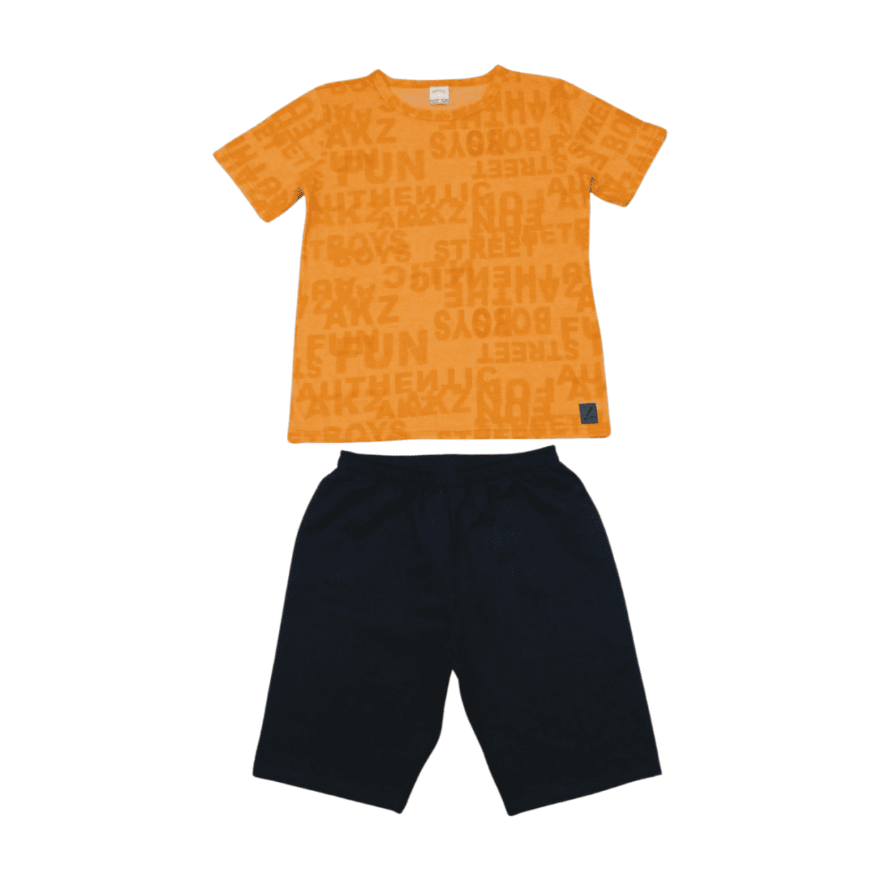 Conjunto Masculino Camiseta Estampada e Bermuda Moletinho 19255 - Alakazoo