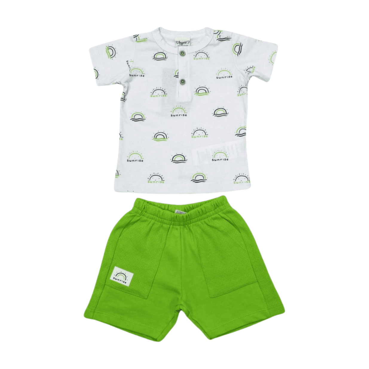 Conjunto Masculino Camiseta Estampada e Bermuda Moletinho 28636 - Angerô