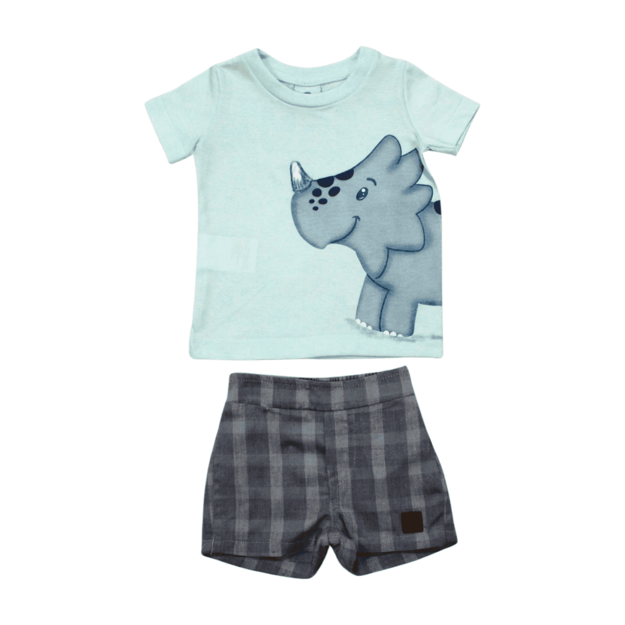 Conjunto Masculino Camiseta Rinoceronte e Bermuda Tecido 70108 - Alenice