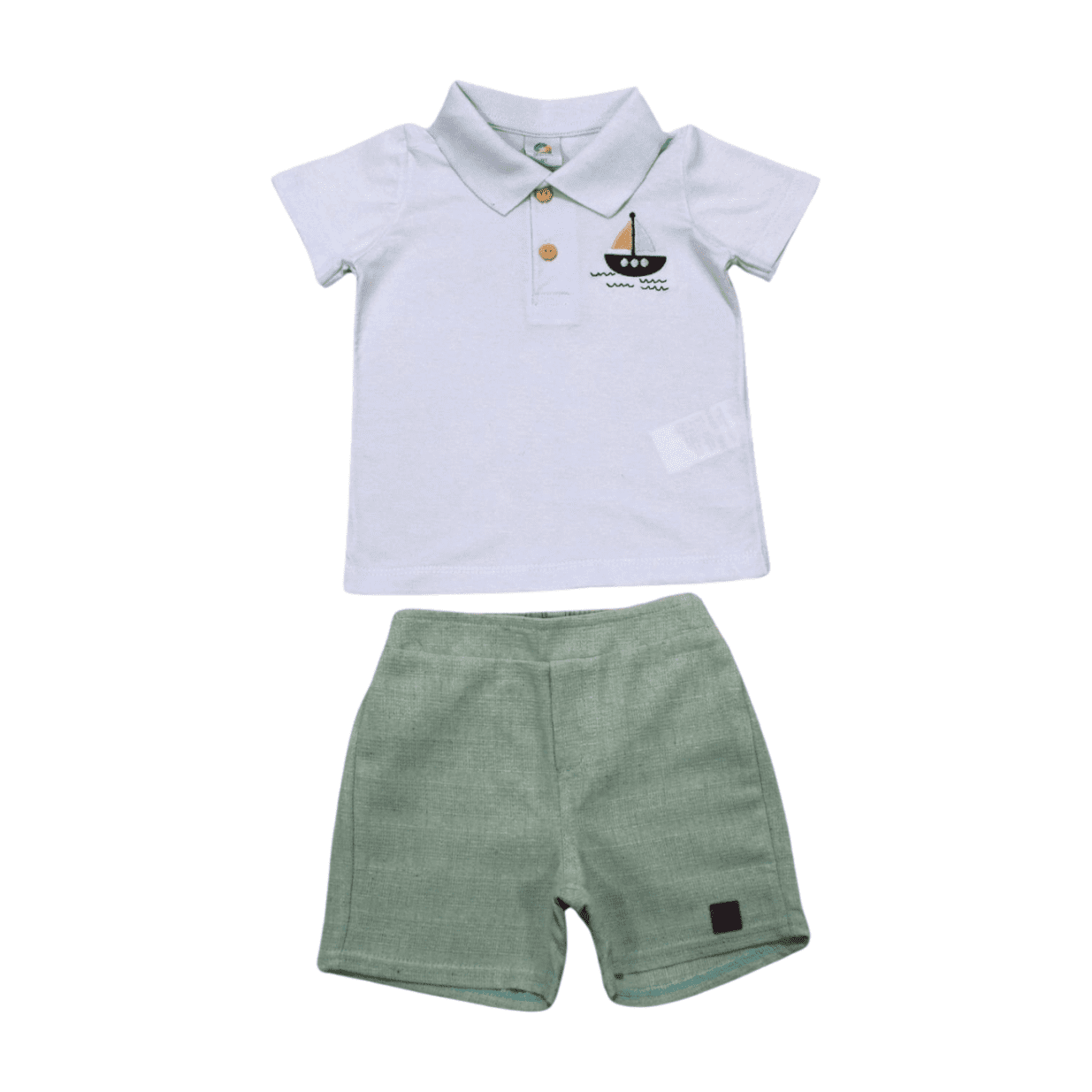 Conjunto Masculino Polo Barco e Bermuda Tecido 70111 - Alenice