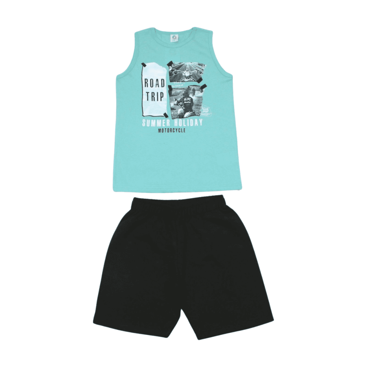 Conjunto Masculino Regata Road e Bermuda Moletinho 60420 - Alenice