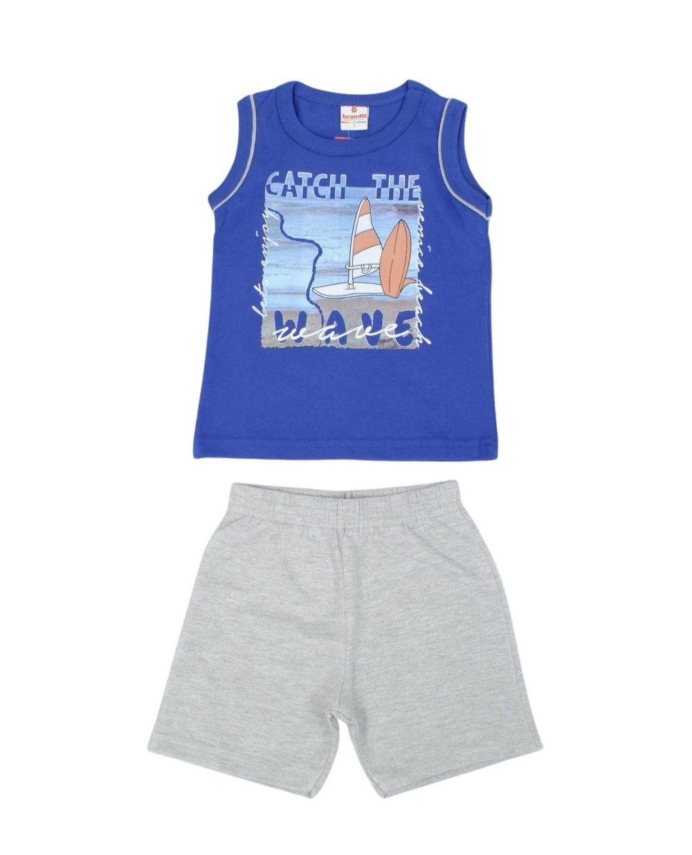 Conjunto Masculino Regata Estampada Wave 34249 - Brandili