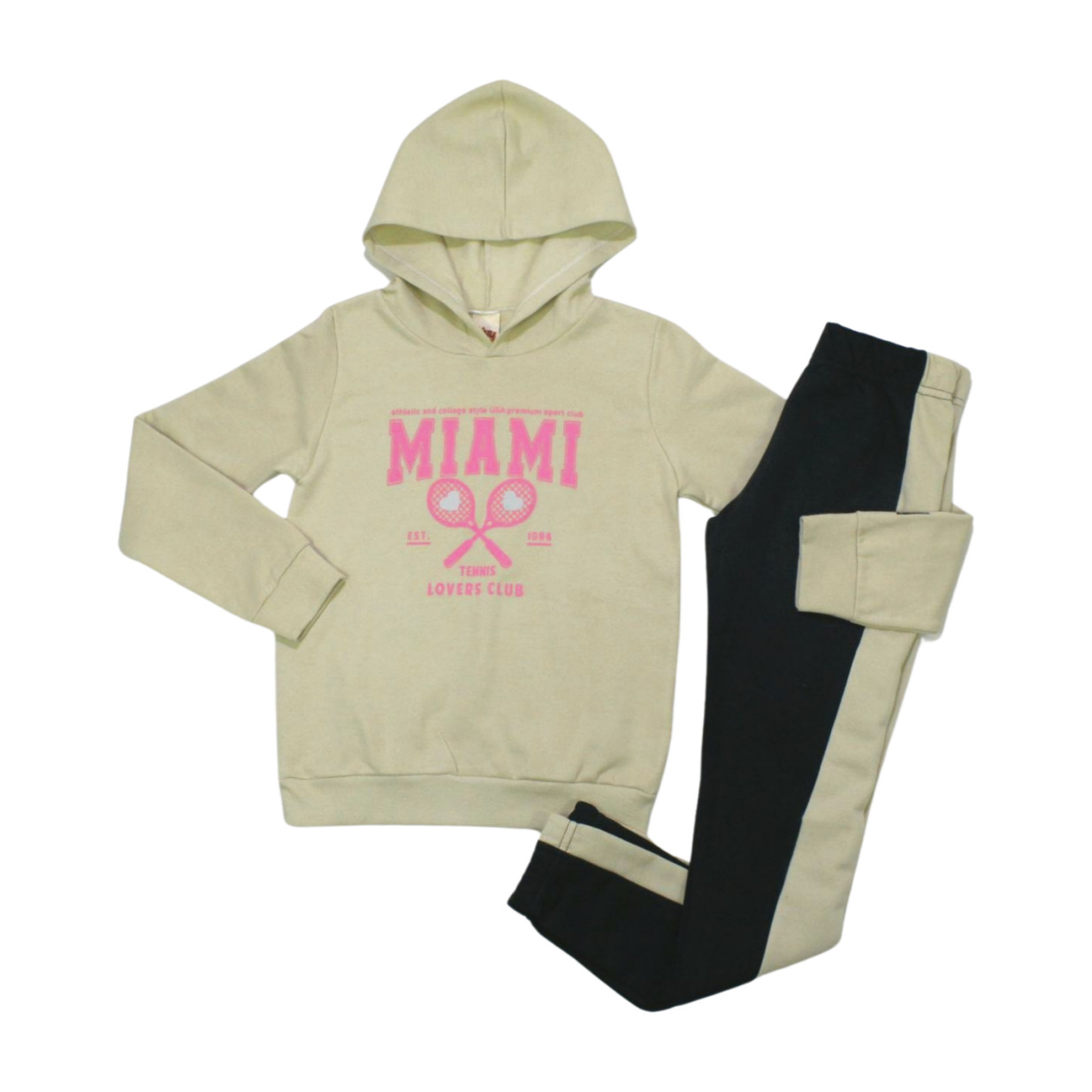 Conjunto Moletom Feminino Miami com Capuz 8421 - Livy