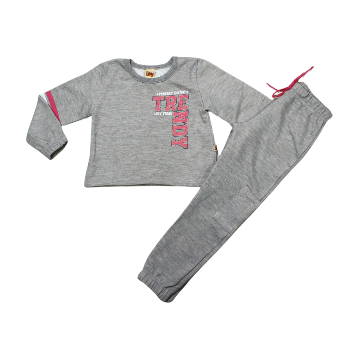 Conjunto Moletom Feminino Trendy 8410 - Livy
