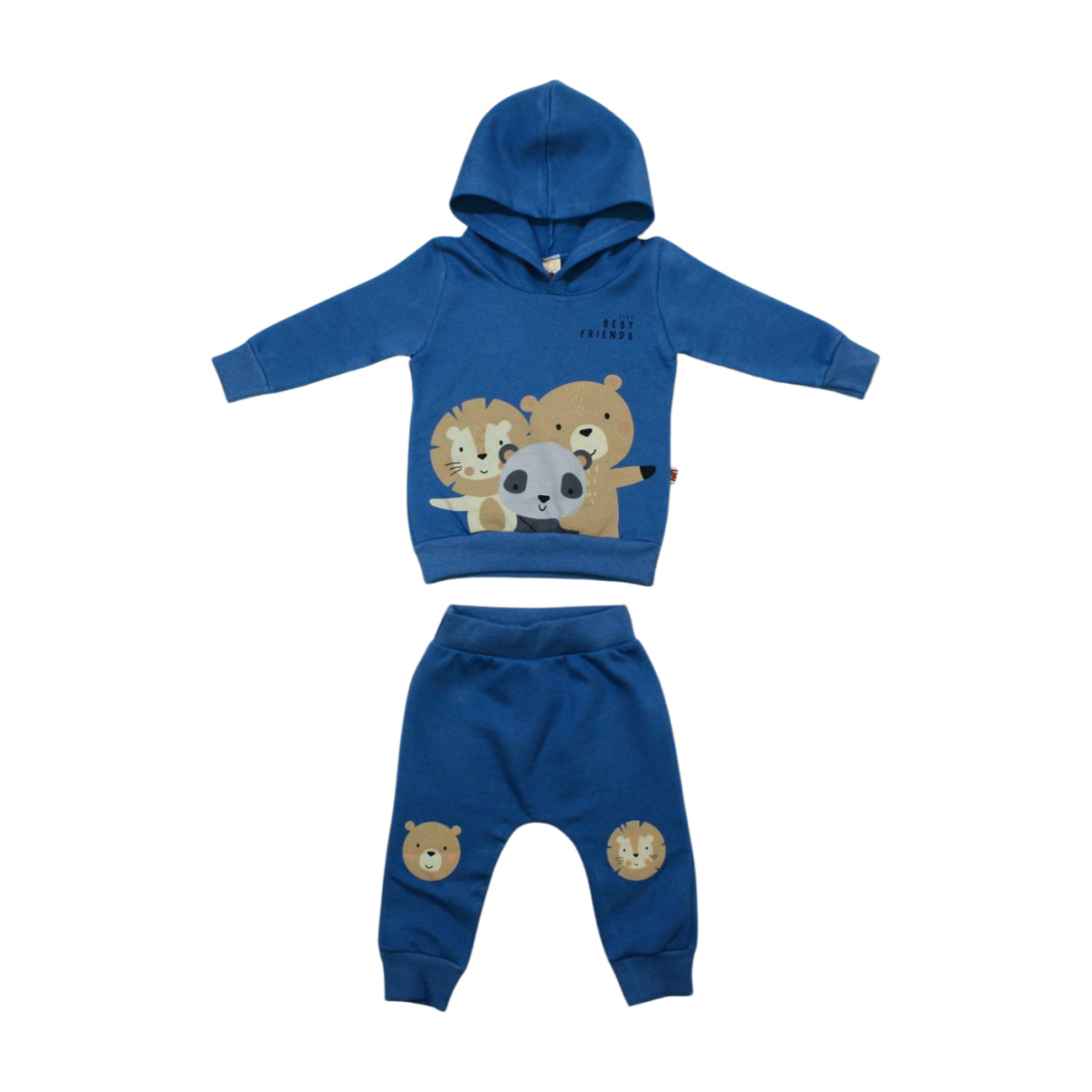 Conjunto Moletom  Masculino Bichos com Capuz 8440 - Livy
