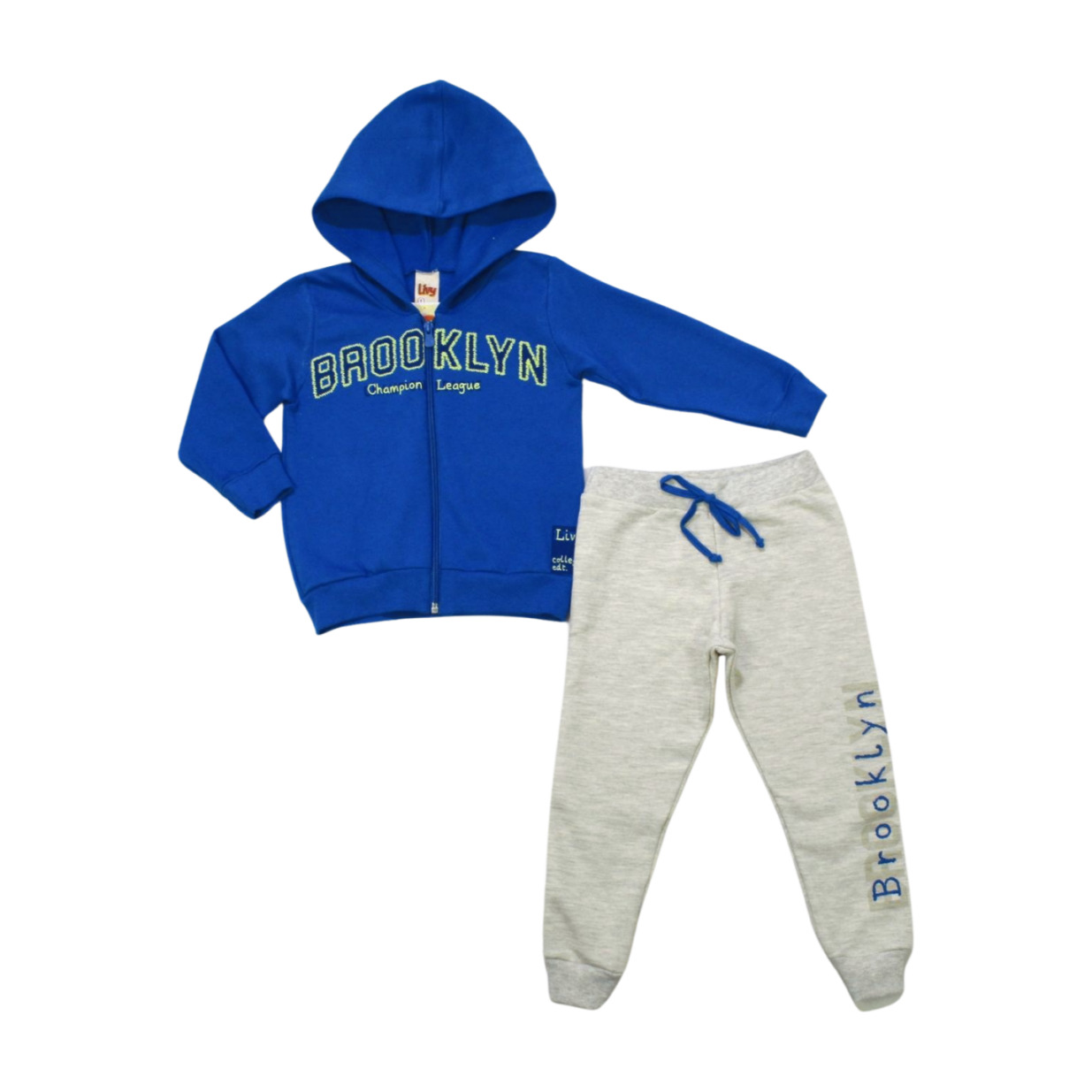 Conjunto Moletom Masculino Brooklin com Capuz  8448 - Livy