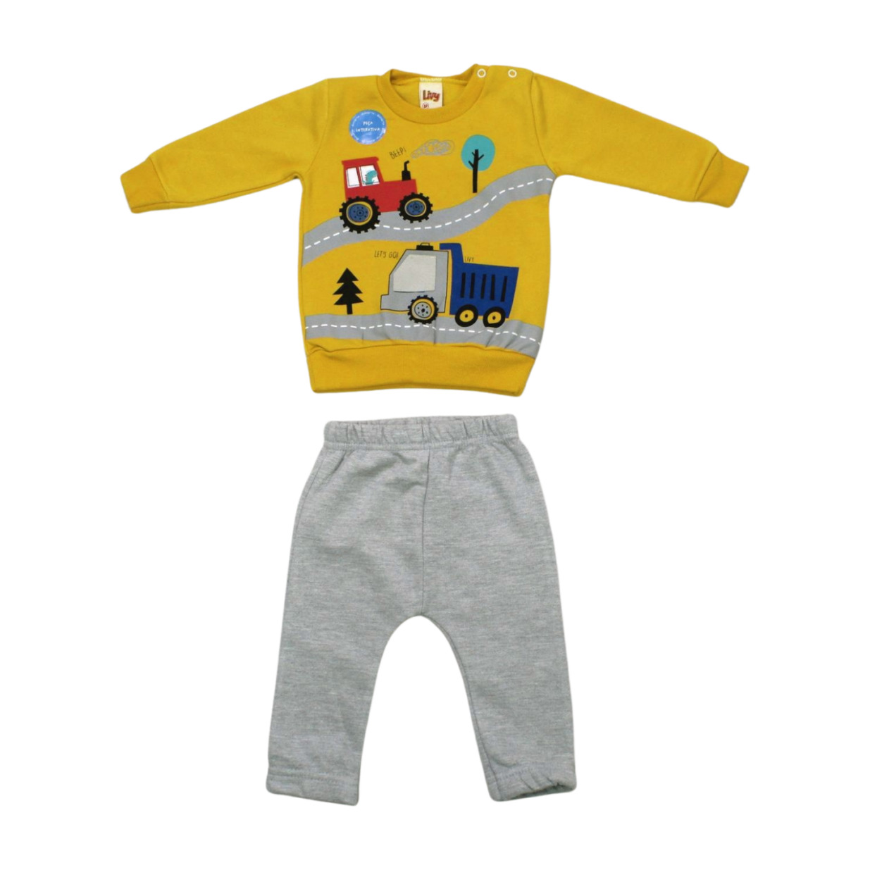 Conjunto Moletom Masculino Estampado Trator 8443 - Livy