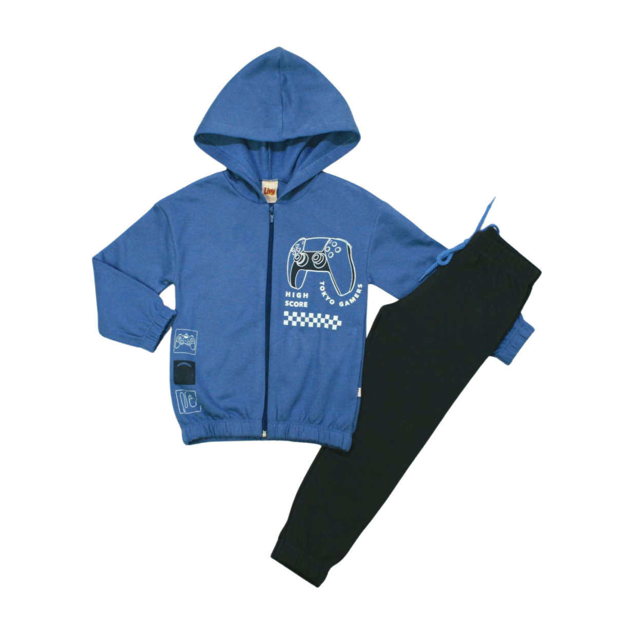 Conjunto Moletom Masculino Gamer com Capuz 8460 - Livy
