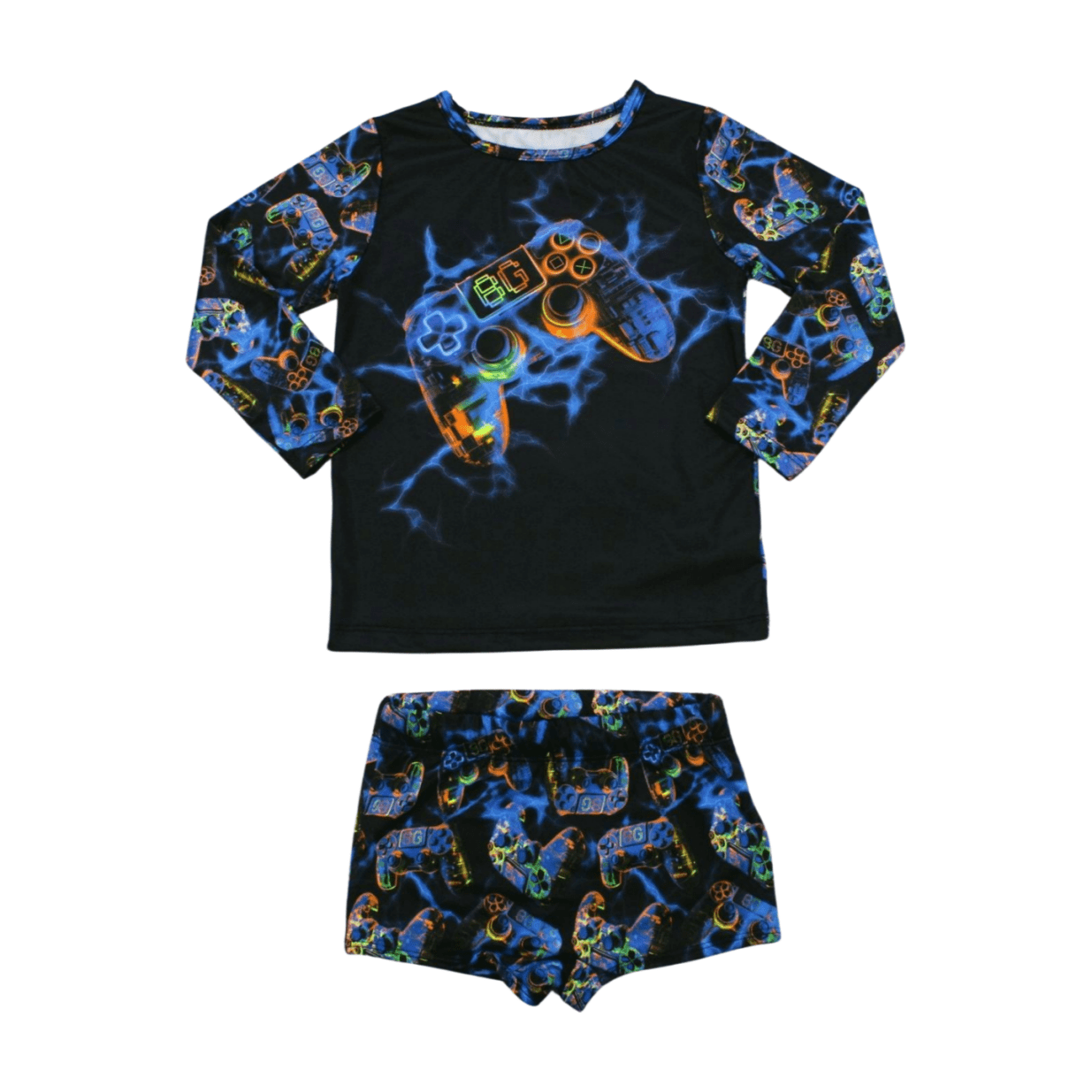Conjunto Sunga Boxer com Blusa Térmica Estampa Controle 46679 - Boca Grande