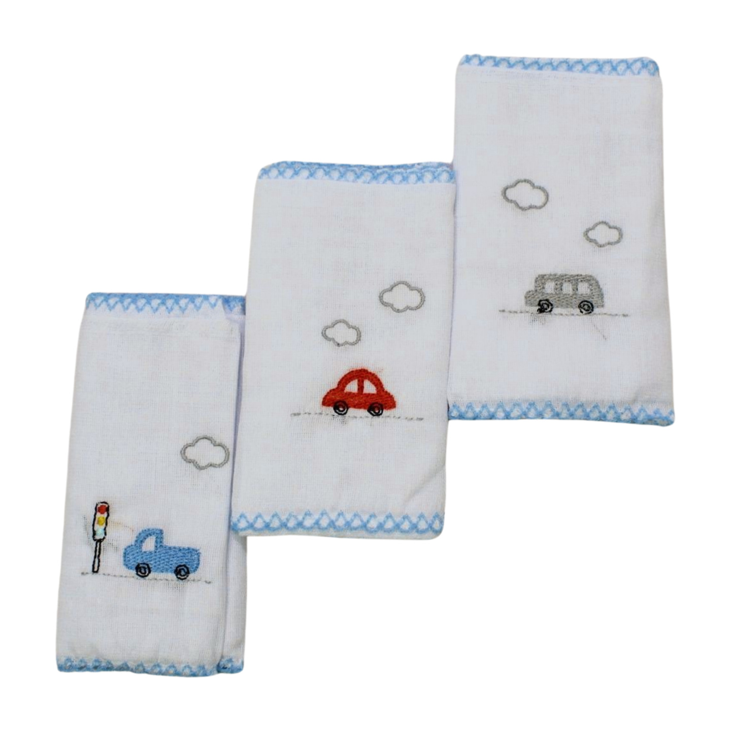 Kit Babete Bordada 40cm x 40cm 03 Peças 1524 - Papi
