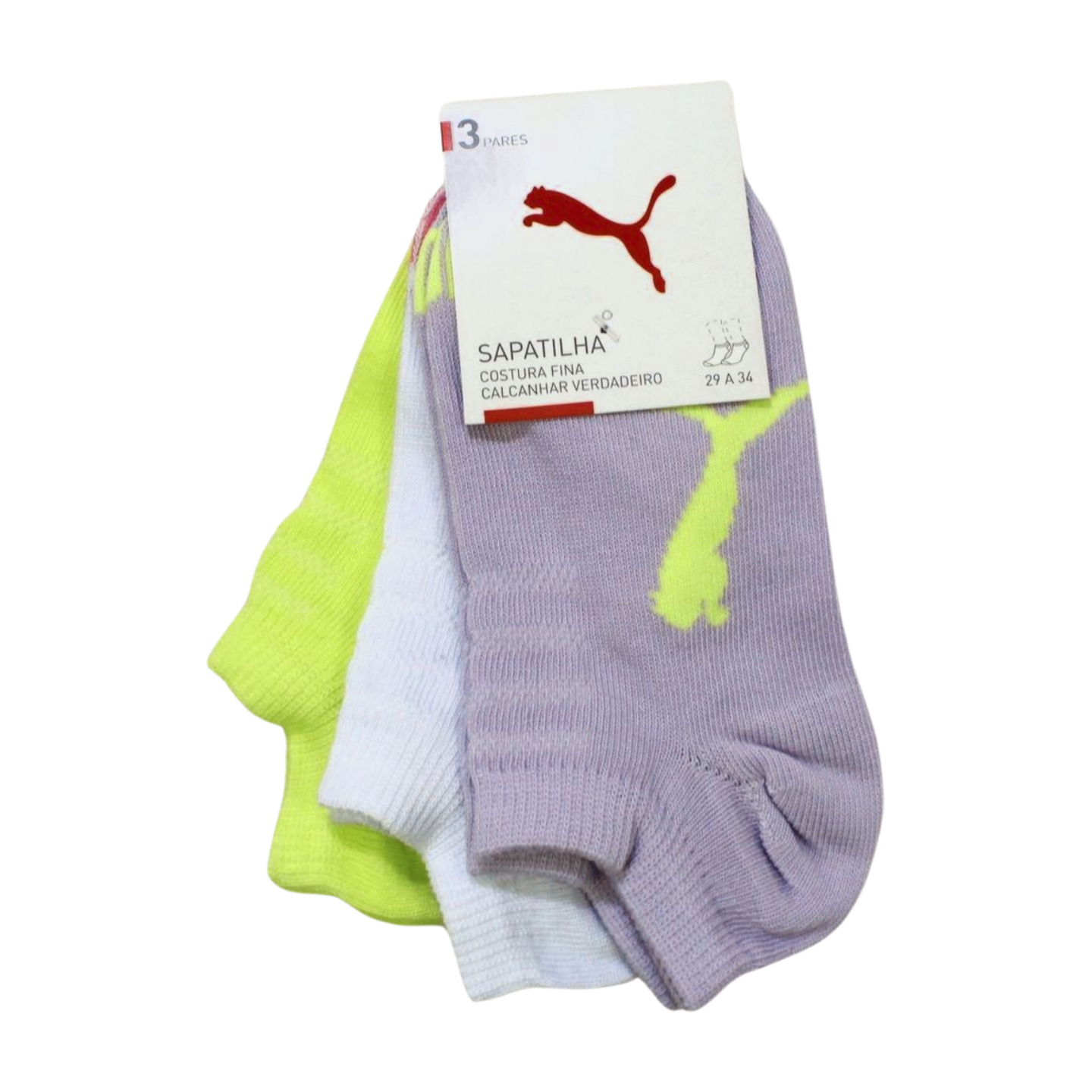 Kit Meias Sapatilha Sortidas 3Pares  2740 - Puma