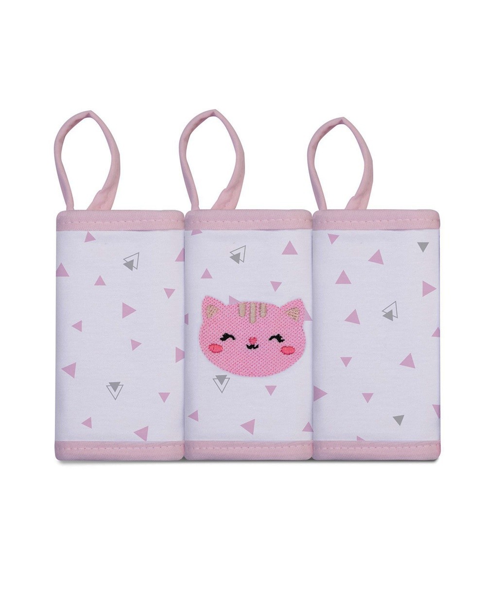 Kit Toalha de Boca com Bordados Sortidos 3Peças 5317 - Mami Bichuus