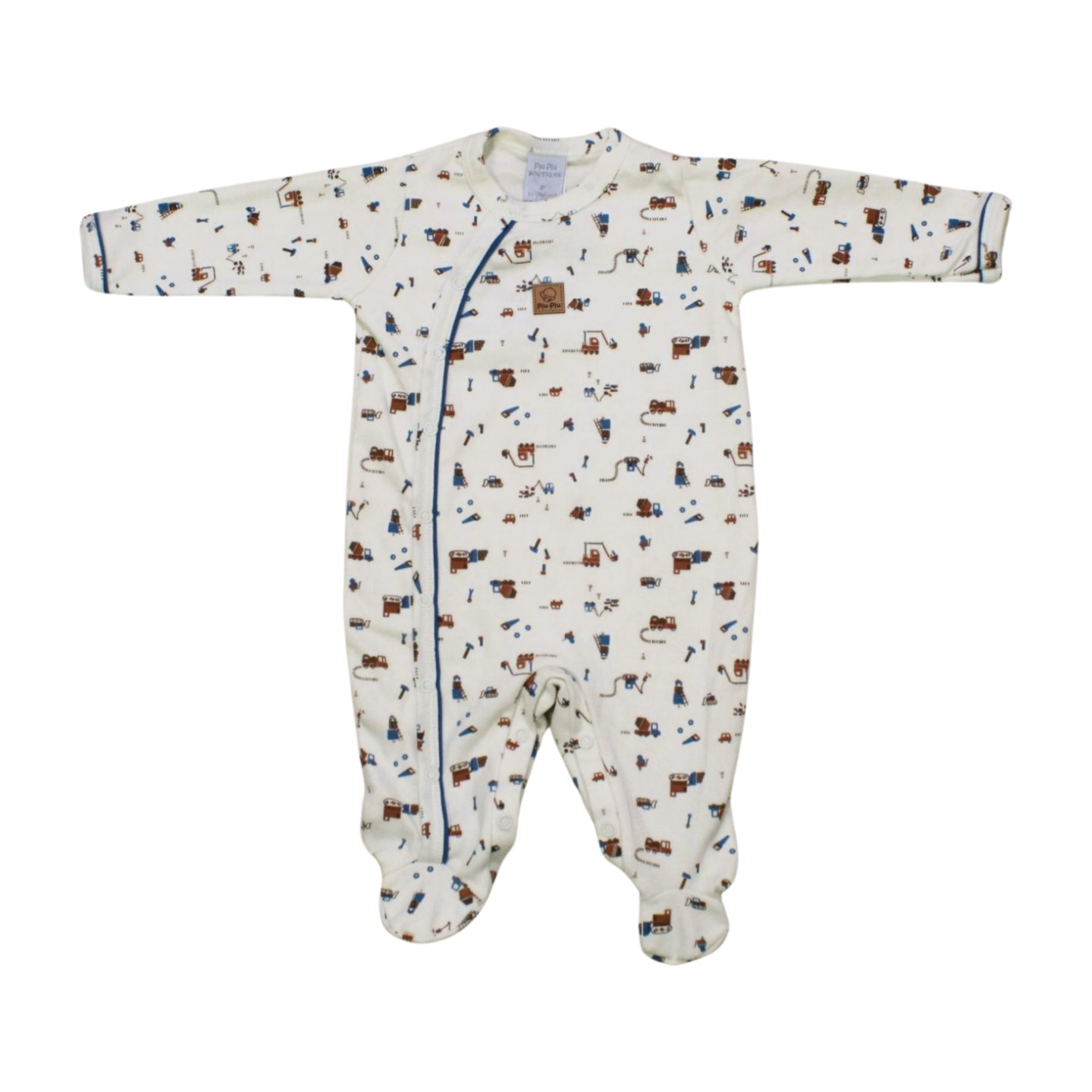 Macacão Longo Suedine Masculino Estampado 91018  - Piu Piu