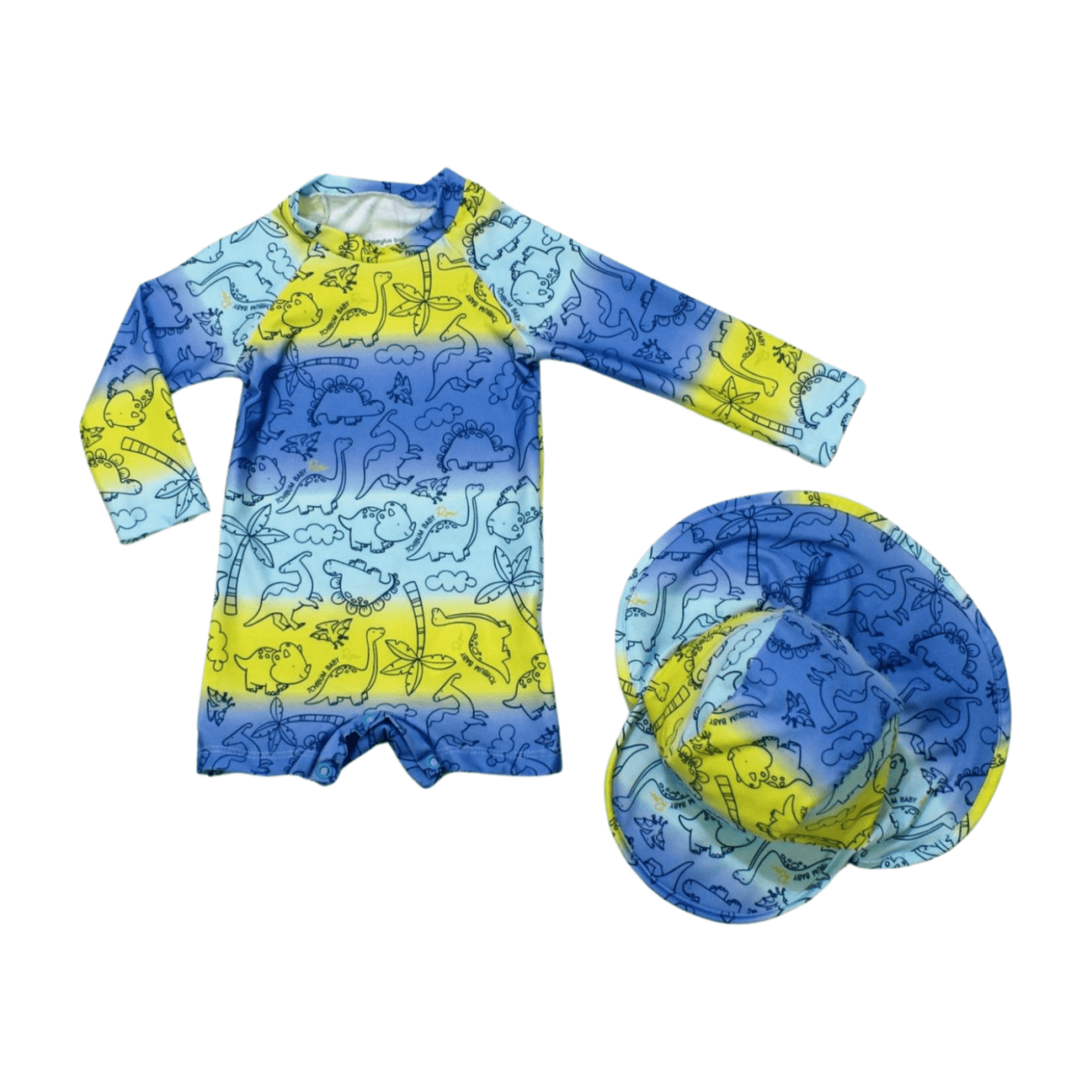 Macacão Térmico Masculino com Chapéu Estampado Dinossauros 43629 - Kamylus