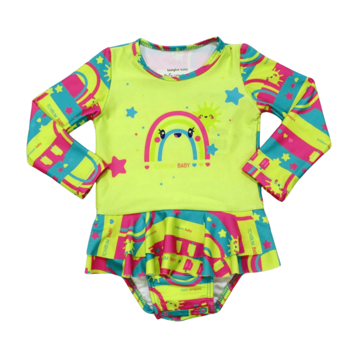 Maio Manga Longa Estampado Arco Iris 53660 - Kamylus