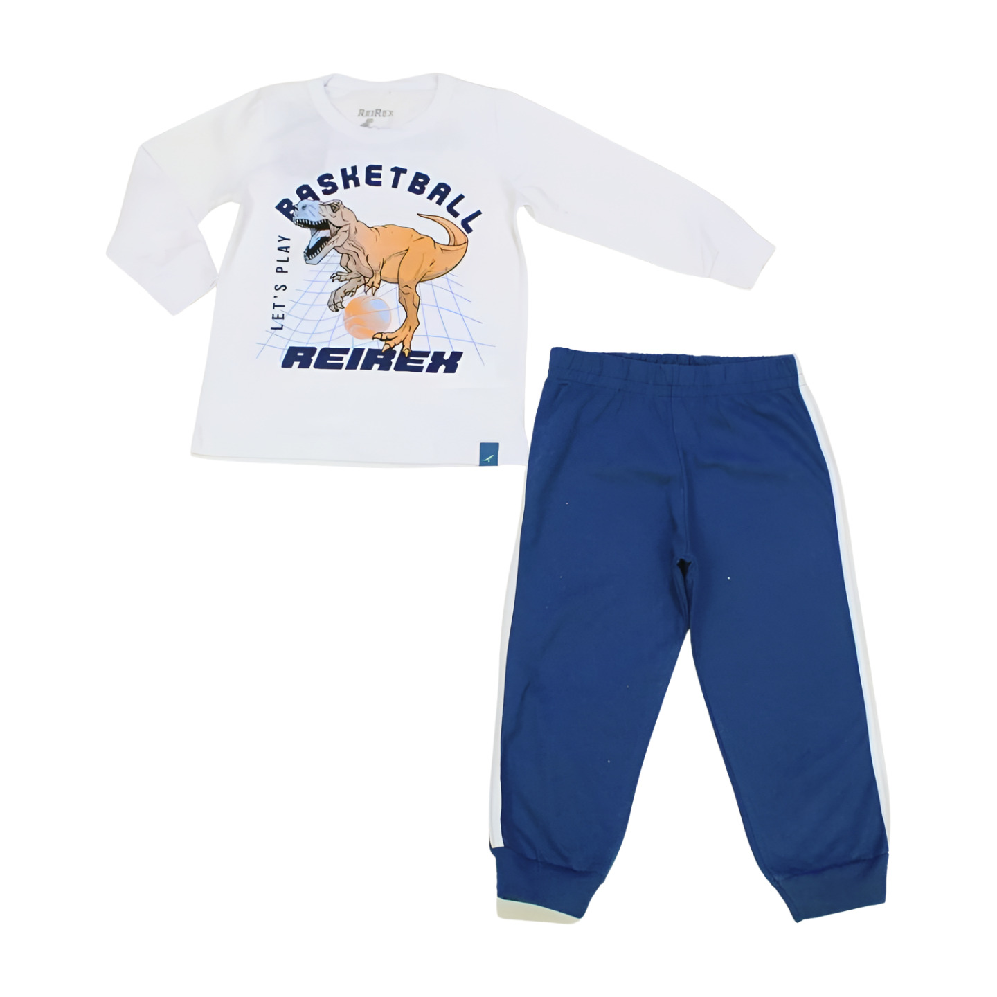 Pijama Longo Masculino Estampa Basketball 62696 - Rei Rex