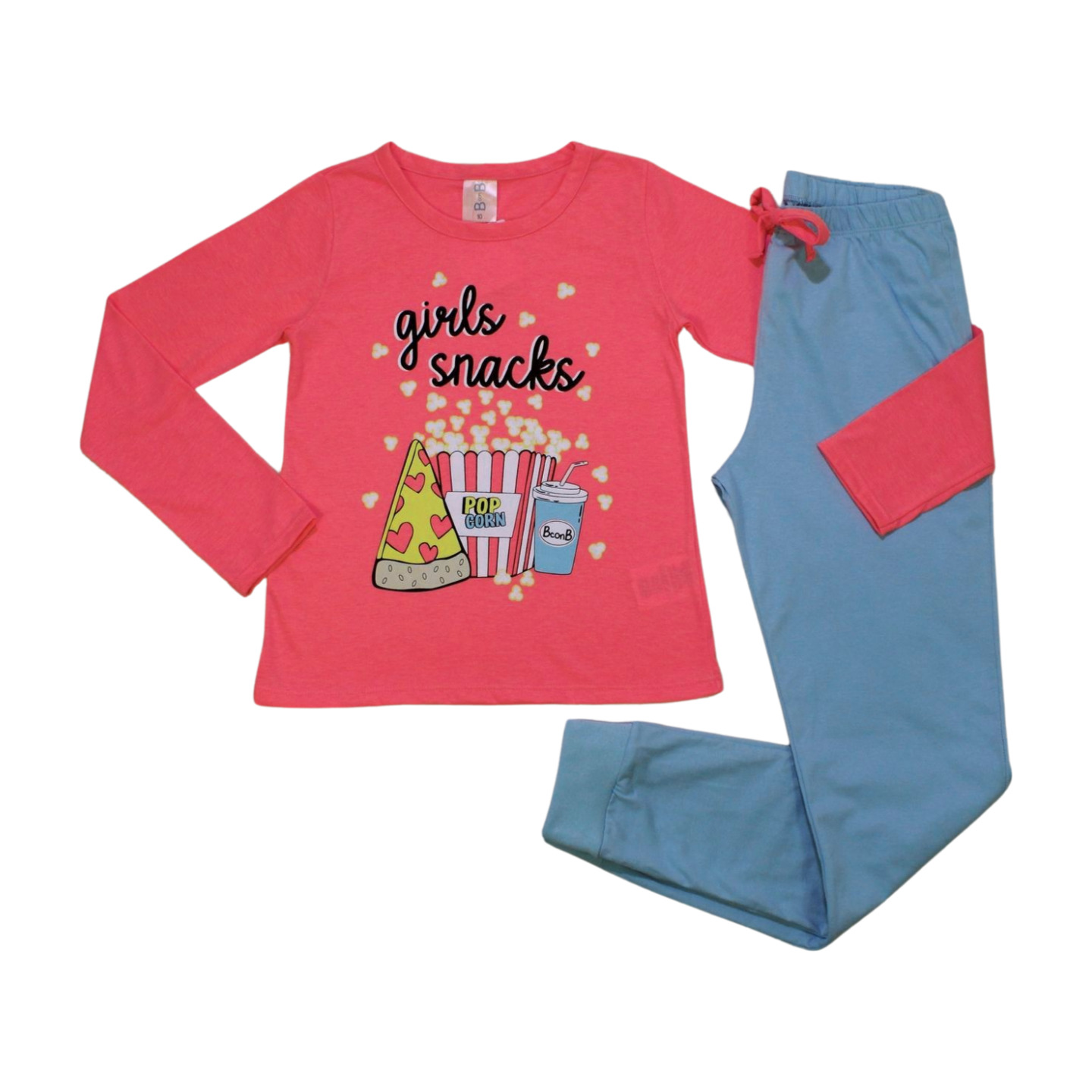 Pijama Malha Longo Feminino 6636 Snacks - By Gus