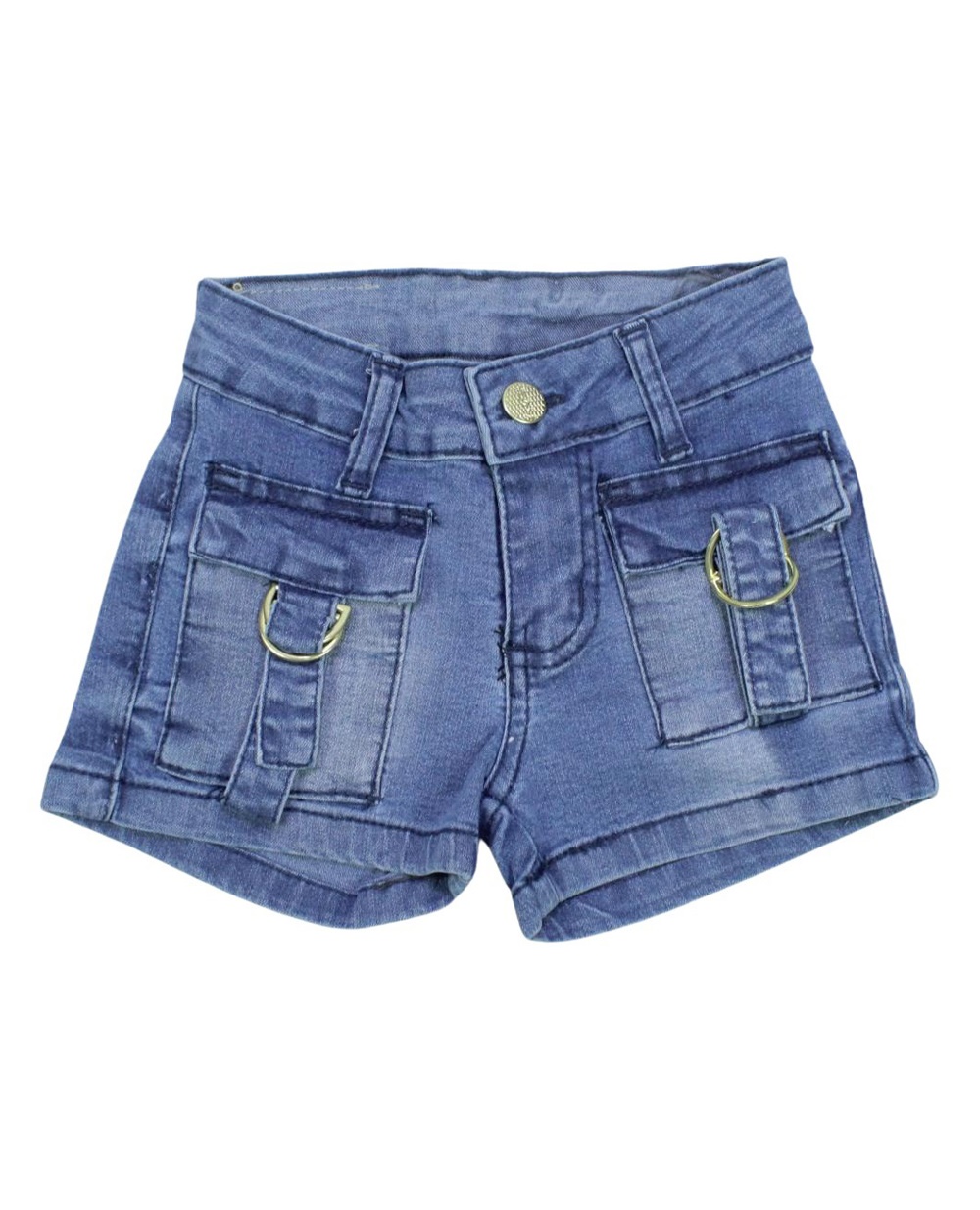 Shorts Jeans Feminino com Bolso 9094 - Via Onix