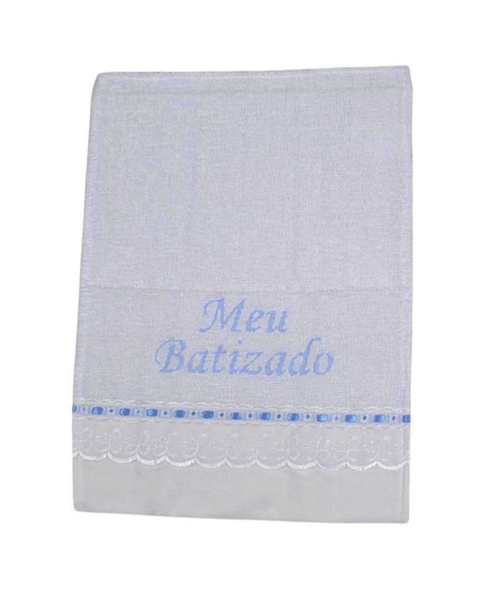 Toalha Batizado Felpa Bordada AC992 30cm x 40cm - Tex New