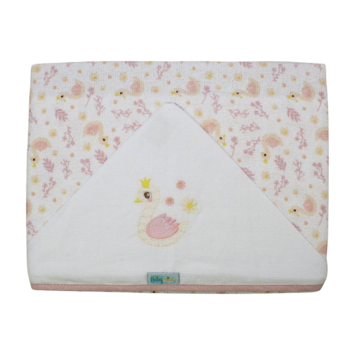 Toalhão de Banho Bordado com Capuz Estampas Sortidas 5388 - Baby Nice