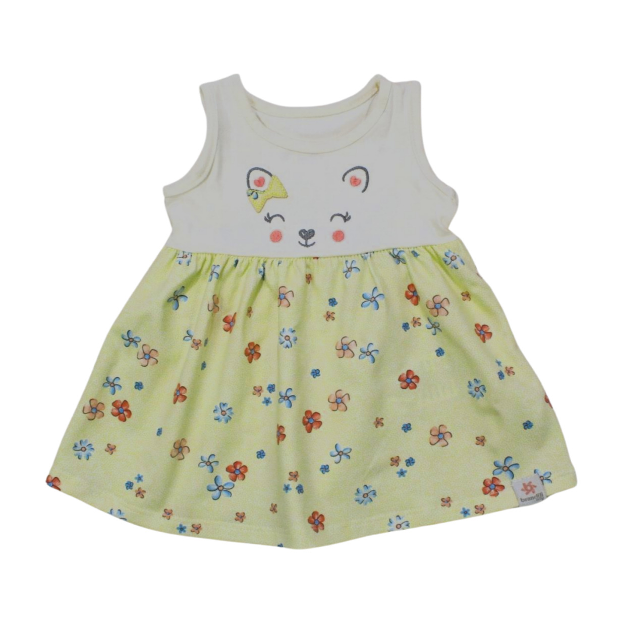 Vestido Cavado Estampa Carinha 41836 - Brandili