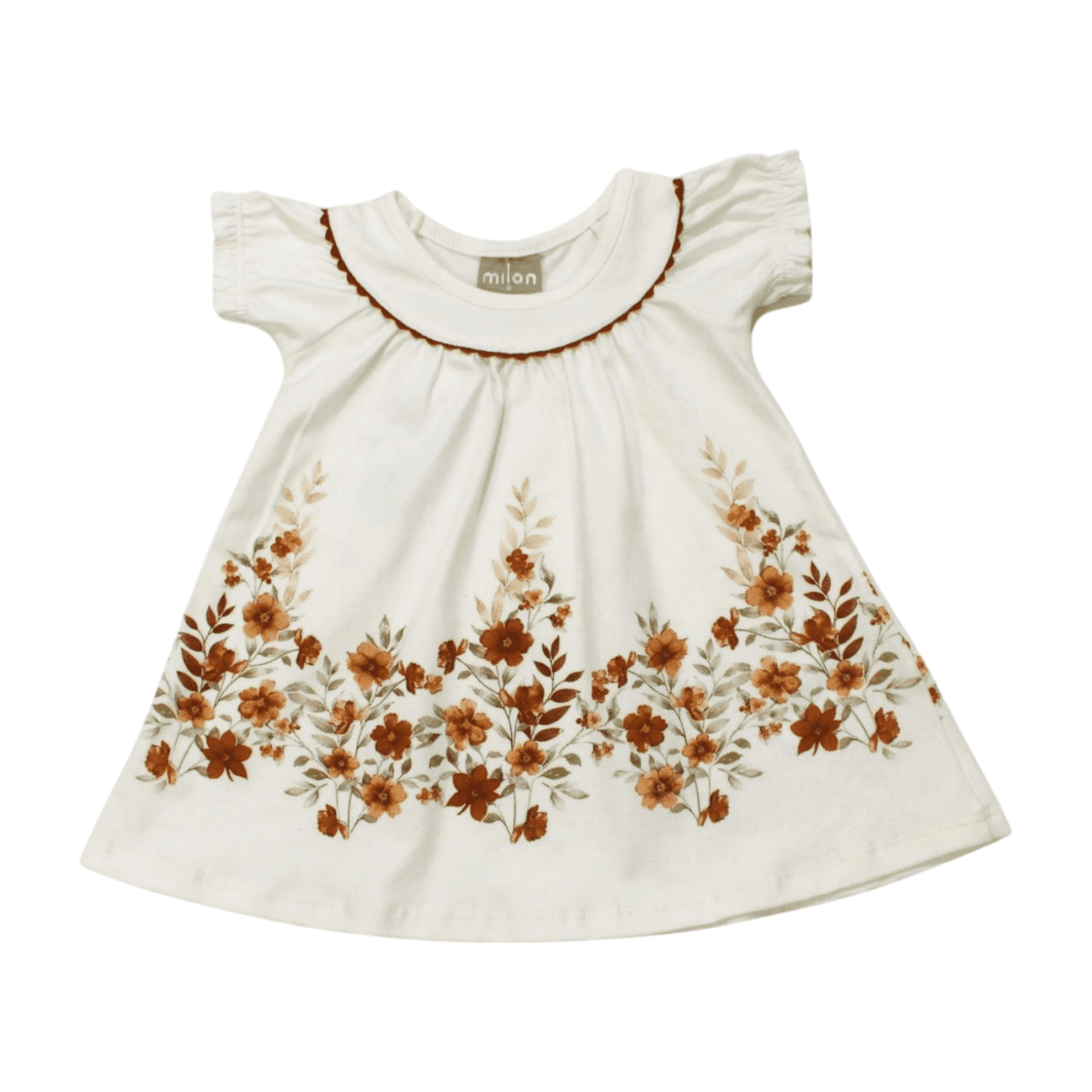 Vestido Estampado Flores com Sianinha 2000366 - Milon
