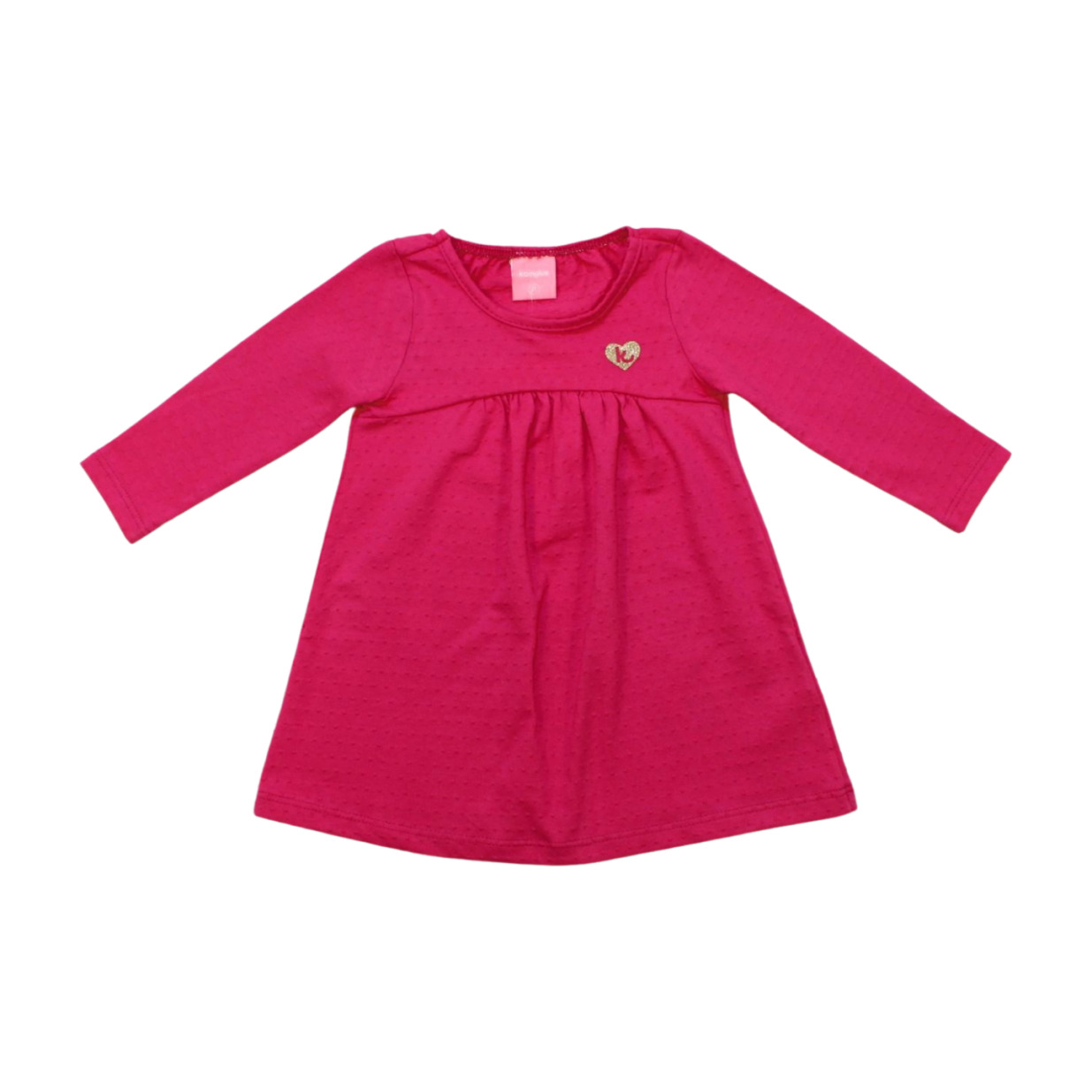 Vestido Malha Nikko Manga Longa Liso 53620 - Kamylus