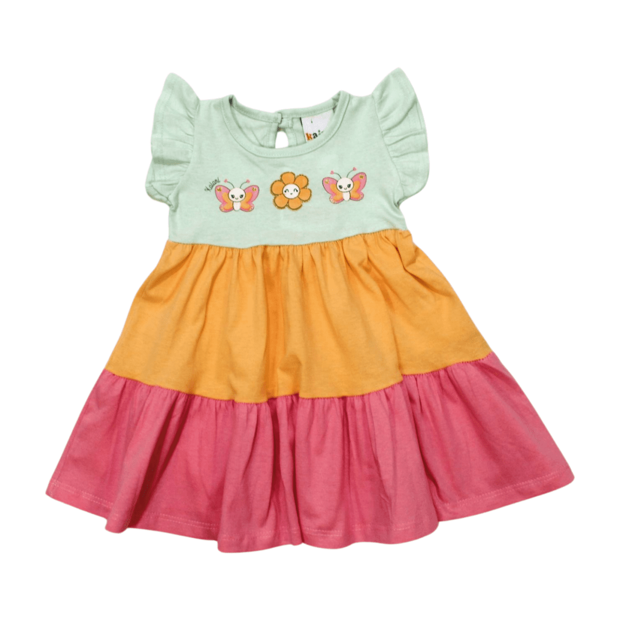 Vestido Manga Curta 3 Cores 11203 - Kaiani