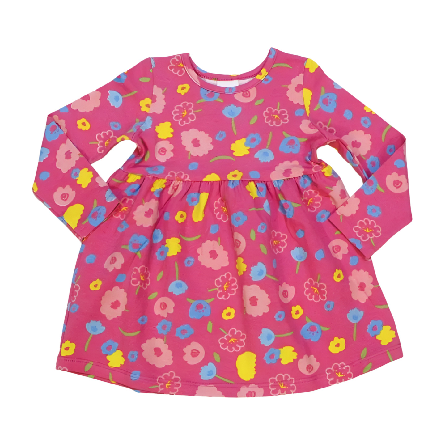Vestido Manga Longa Estampa Flores 60206 - Alenice