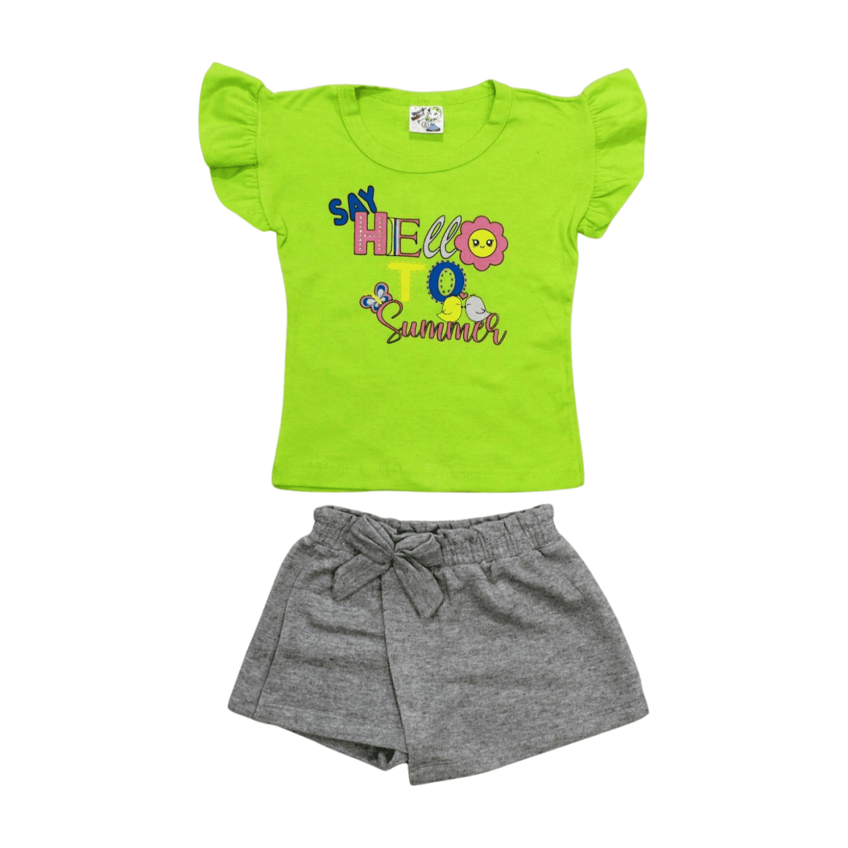 Conjunto Feminino Blusa Estampa Summer e Shorts 20708 - Visual Radical